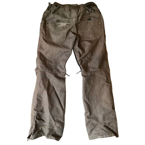 Aperture Men Snowboarding Skiing Pants size S Brown Technical Outerwear w Vents - Picture 9 of 15